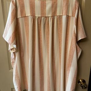 Button up lularoe top! Like new condition! Pink and cream in color.